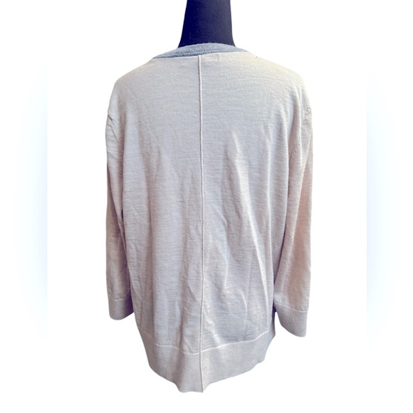 MERINO WOOL BANANA REPUBLIC Crew Neck Women’s Sweater Quiet Luxury Neutral EUC - Picture 12 of 15